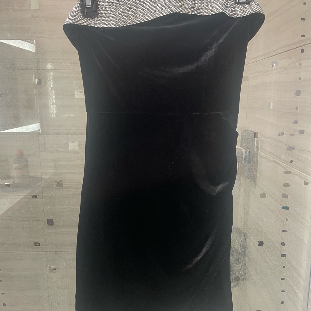 Elegant Black Velvet Dress